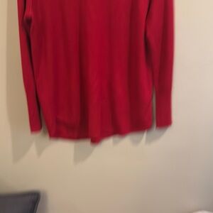 Apt. 9 Red Crewneck Sweater Classic Knit